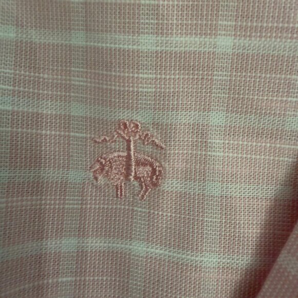 Brooks Brothers Pink Windowpane Check Button-Down Shirt – Size XL - Picture 5 of 14